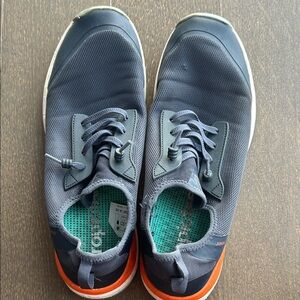 Reebok Navy and Orange Sneakers